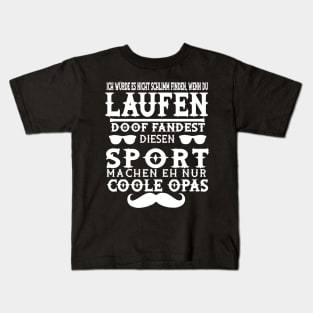 Marathon Laufen Geschenk Opa Fit Spruch Kids T-Shirt
